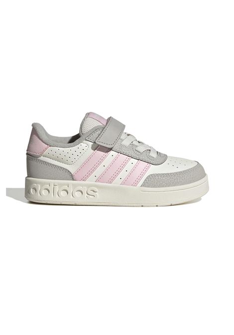 Adidas Breakbase Shoes White Grey Pink Kids ADIDAS CORE | Sneakers | KJ9593-
